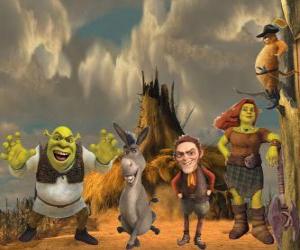 Puzzle Χαρακτήρες, στην τελευταία ταινία Shrek Forever Μετά